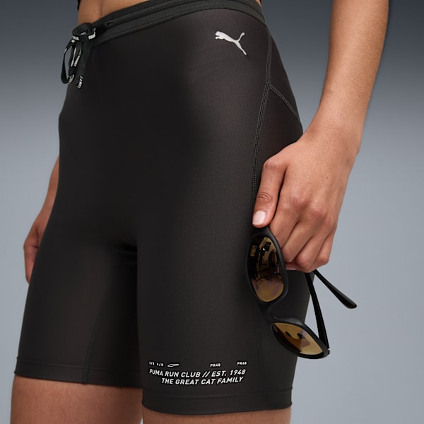 RUN CLUB Graphic 7" Short Tights Women, PUMA Black, extralarge-GBR